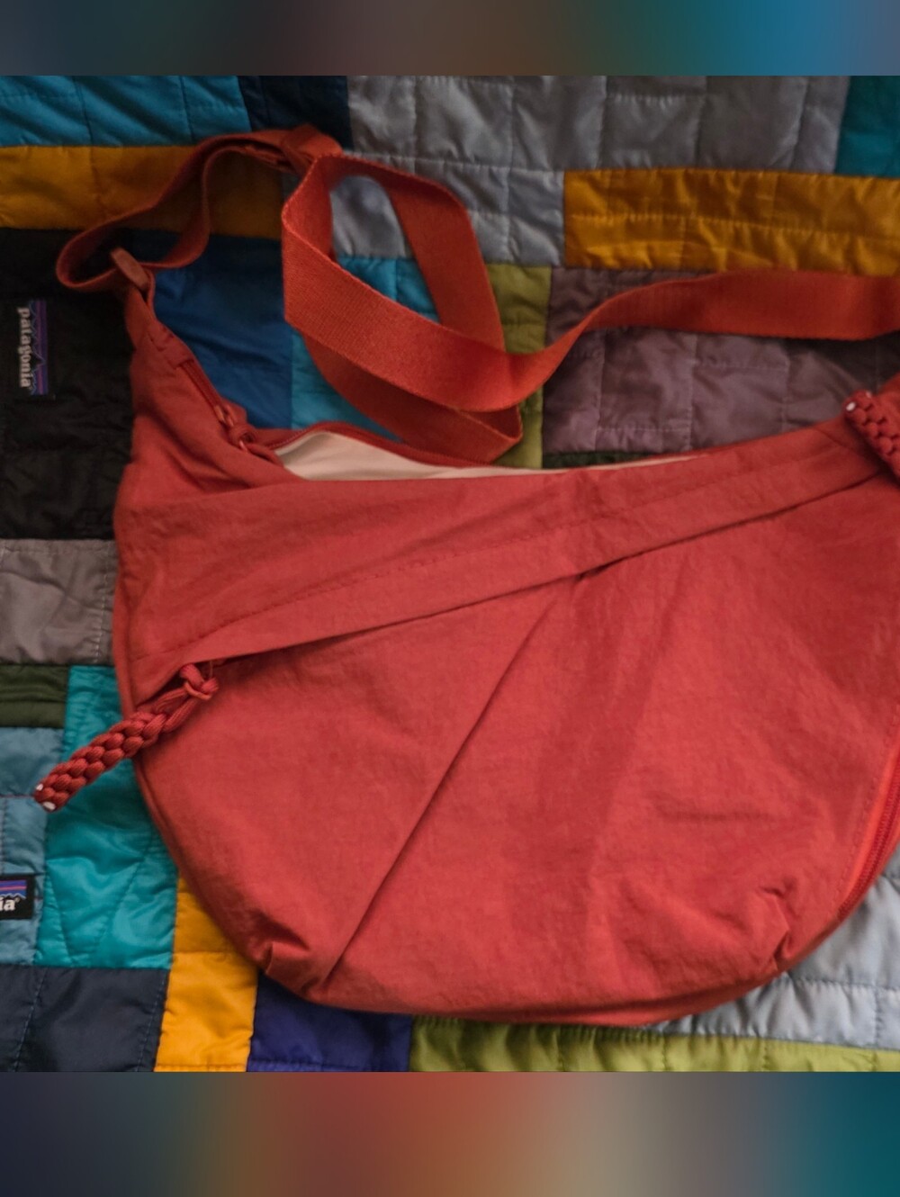 Unk Rust Red Crossbody Sling Bag